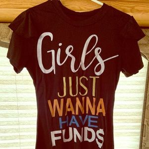 Girls just want to have funds dress SZ M NEW